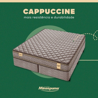 Cama Box King Size Minaspuma Capuccine 1,93x2,03x0,65 cm